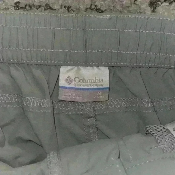 Columbia convertible lightweight gray hiking pants zip shorts Sz M 10/12 - Picture 3 of 6